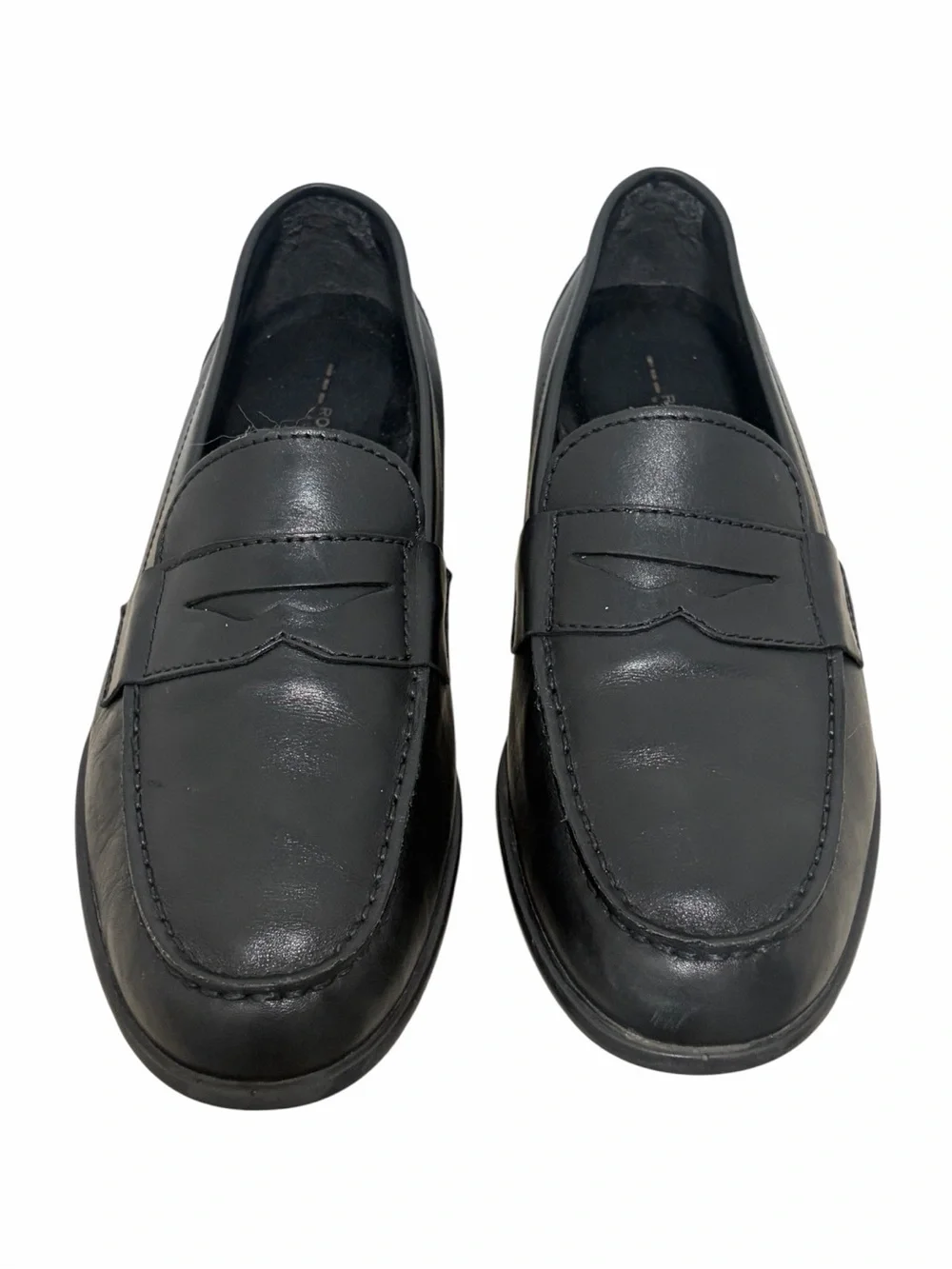 Rockport Walkability Classic Black Leather Penny Loafers - New - Size 10